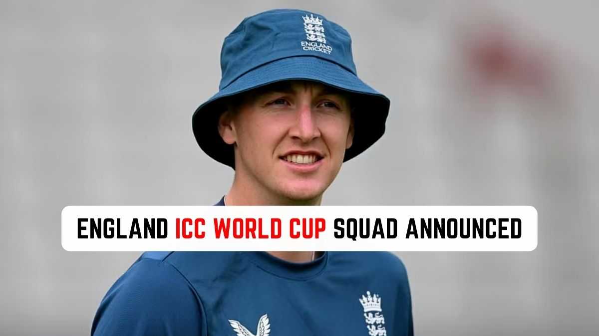 England ICC World Cup Squad announced