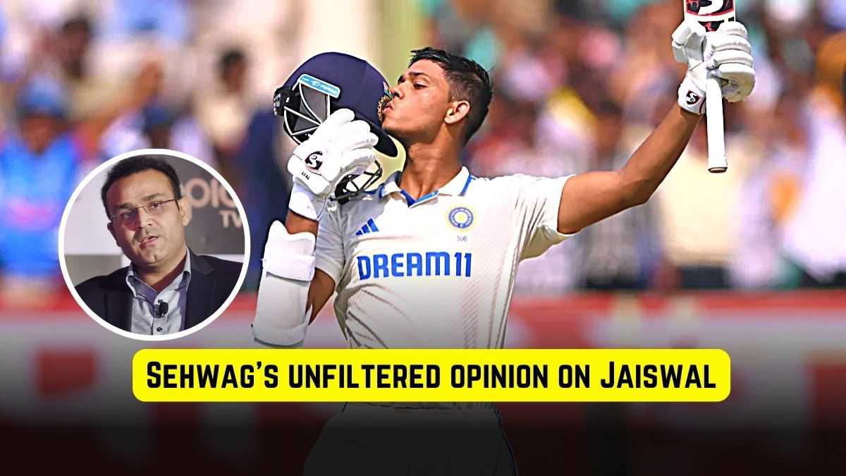 “He is treating spinners the way they should..” Sehwag said about Yashasvi Jaiswal