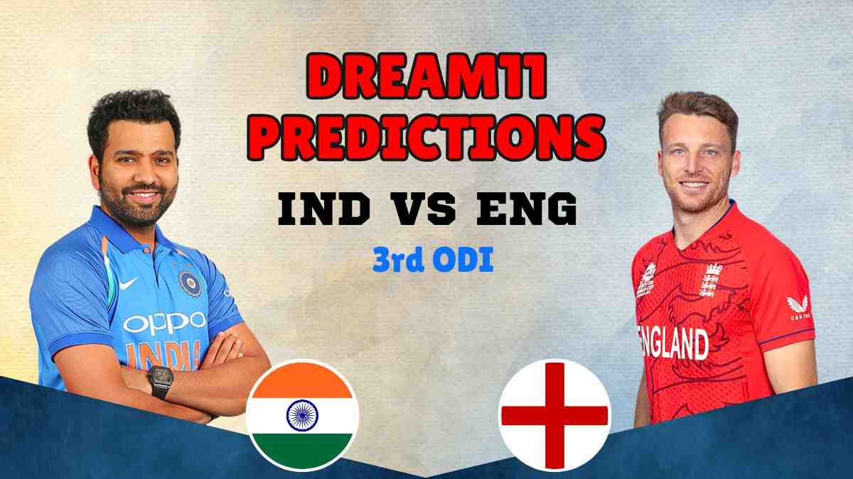 IND vs ENG Dream11 Prediction 3rd ODI