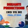 IND vs NZ Final Dream11 Prediction